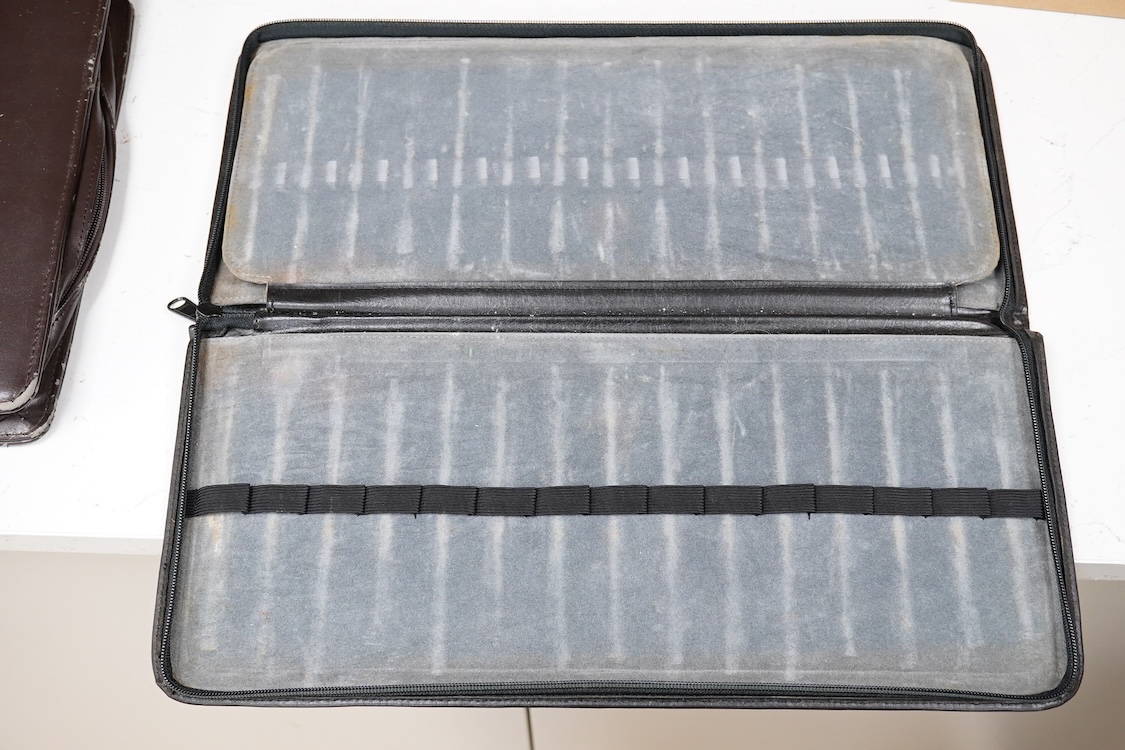 A Ravil fountain pen case for 30 pens